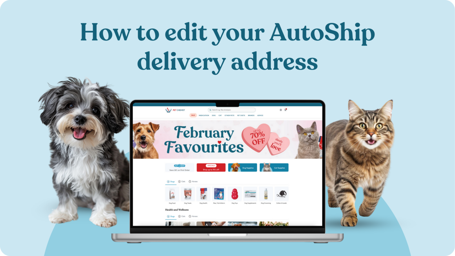 How to edit your AutoShip delivery address